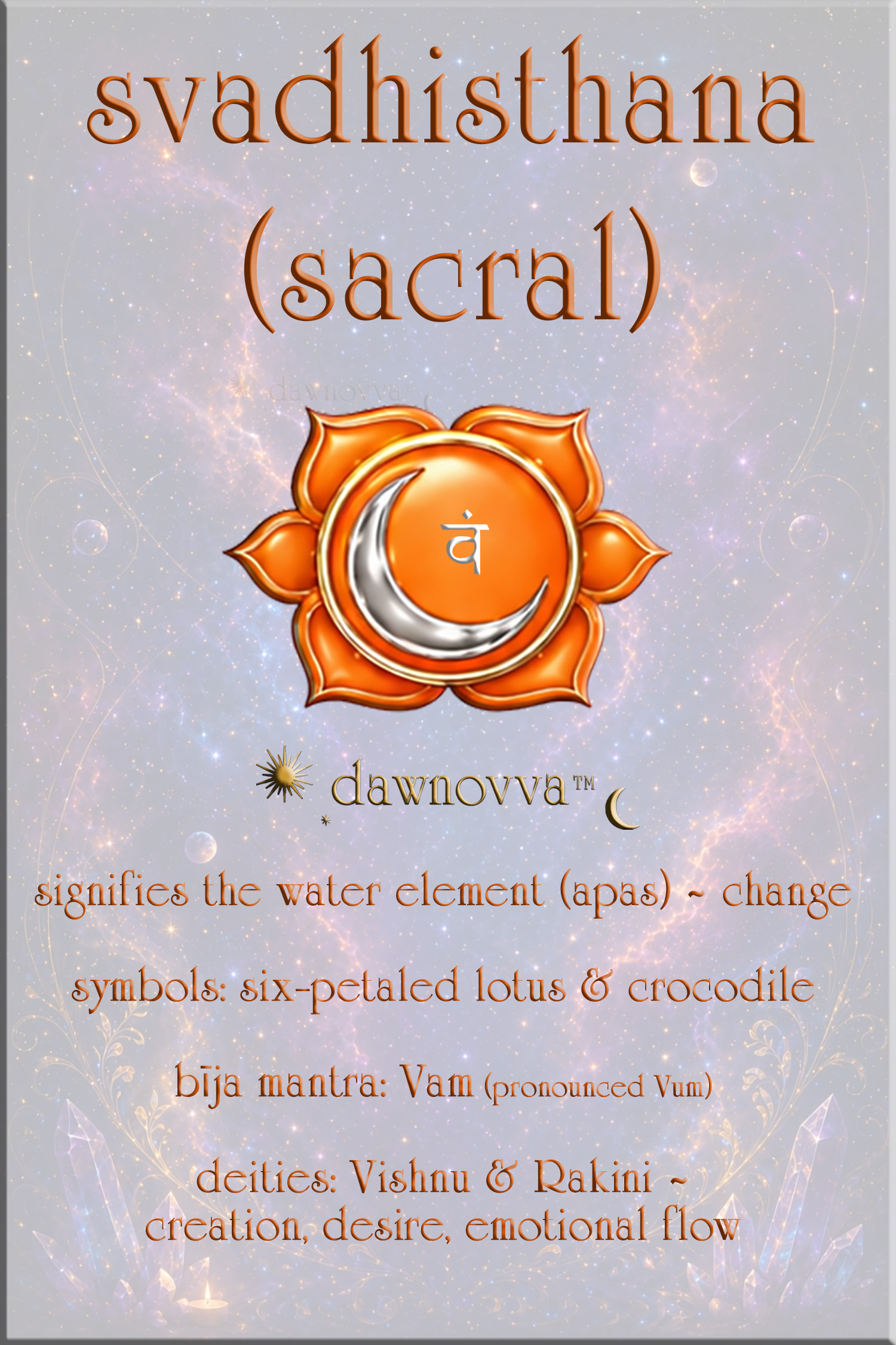 cleansing & balancing the sacral chakra
